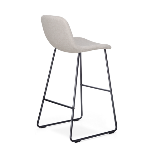 Nolon Nino-Mats Barkruk Beige - Zwart Onderstel - 75 cm