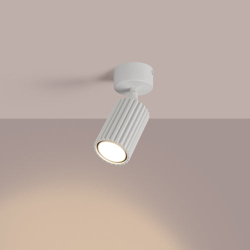 Sollux Lighting Plafondlamp KARBON 1 wit - 7x7x18cm