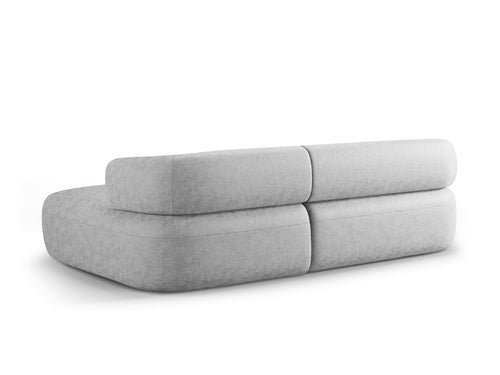 Micadoni rechter hoekbank Jenny 5-zits, chenille geld - 145x225x73cm