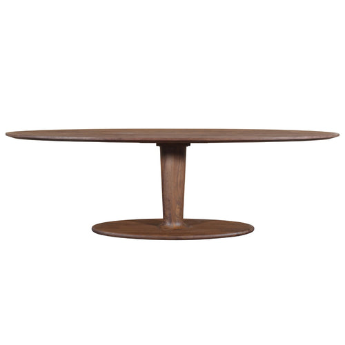 DÉJA Living Eettafel Xàtiva - Ovaal Donkerbruin Mangohout - 200x100x76cm - vtwonen shop