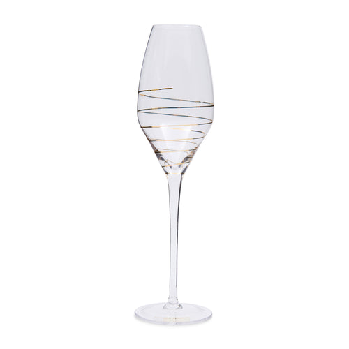 Rivièra Maison Elegant Swirl Bubbles Glass - Glas - Transparant - vtwonen shop