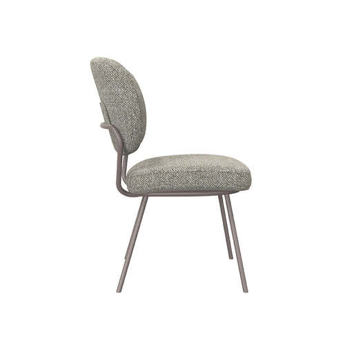 LABEL51 Eetkamerstoel Singapore - Grijs/Brons - Set van 2 - vtwonen shop