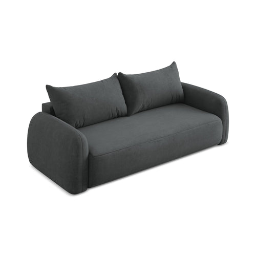 LaMiaSofa 3-zits slaapbank Amalfi - chenille stof - donkergrijs - 250x112x90