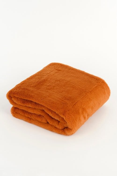 In The Mood Collection Bronte Fleece Deken - L200 x B150 cm - Oranje - vtwonen shop