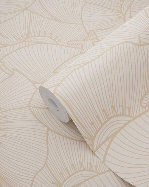 ESTAhome behang klaprozen beige - 53 cm x 10.05 m - 139705 - vtwonen shop