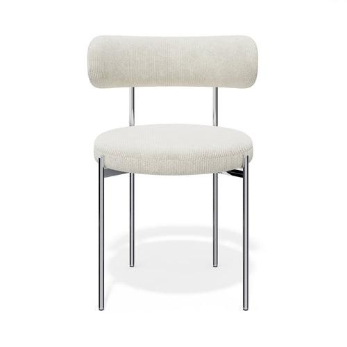 Premium Interiors - Set van 2 stoelen MUSE - corduroy crème 52cm