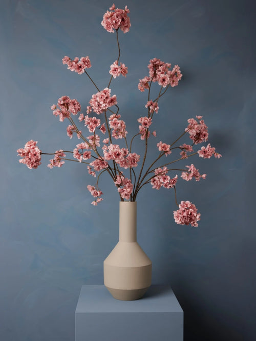 Madame Fleurie Hanami Boeket inclusief Vaas – Luxe Zijden bloemen Kersenbloesem – Tijdloos & Sereen - 19,5cm x 40cm