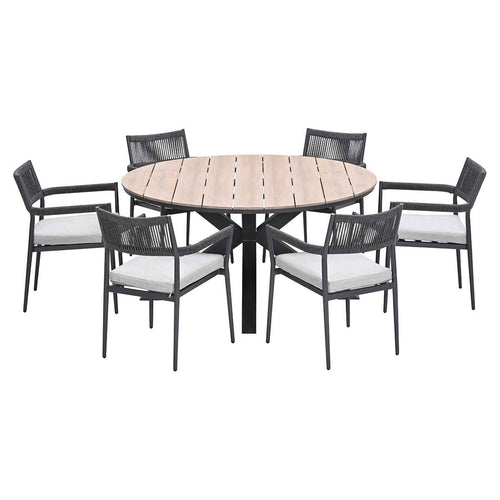 Garden Impressions tuinset Tineo - Tulli - donker grijs - Ø148x75 cm - 6-delig - vtwonen shop