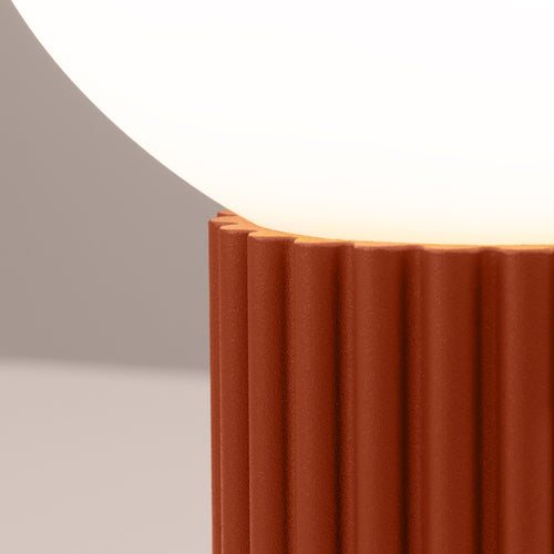 Sollux Lighting Tafellamp HALO rood ochra - 12x12x19cm