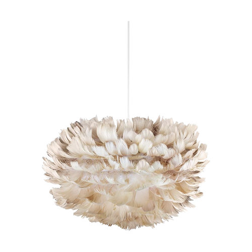 Umage Eos Mini hanglamp light brown - met koordset wit - Ø 35 cm - vtwonen shop