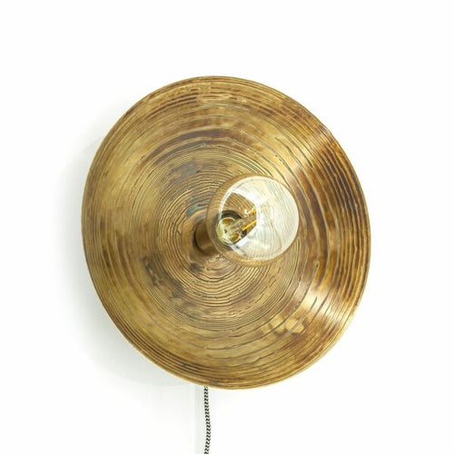 FurniLux Wandlamp Horus Small - Brons -  35x35x11 cm