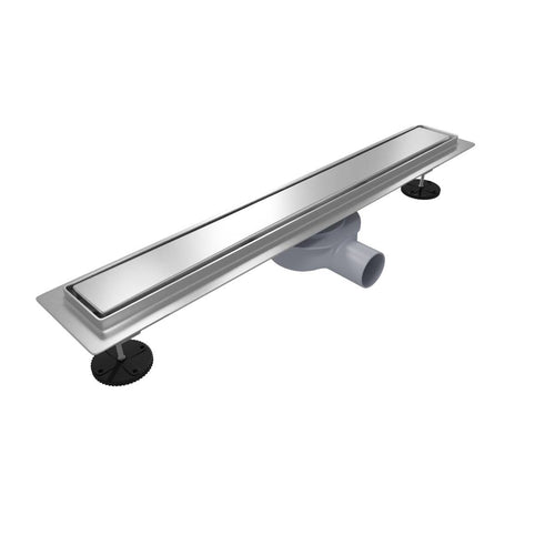 LOMAZOO douchegoot Nilo - geborsteld RVS - 80 cm