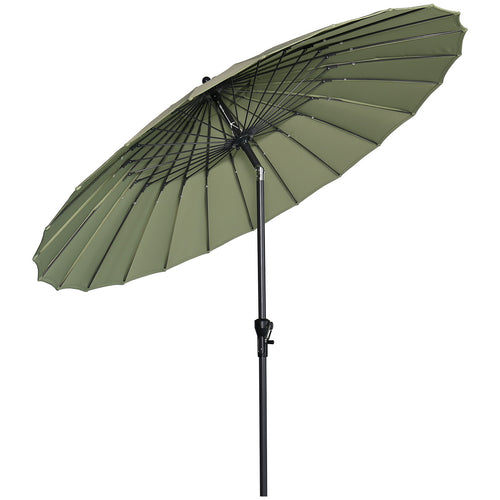 Manilla parasol - Ø250 cm - carbon black - olijf