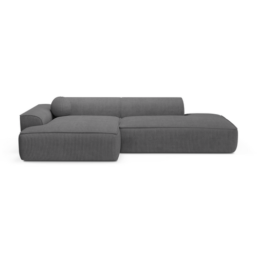 Sia Home - Hoekbanken links ANIA - Corduroy - Antraciet grijs - 300cm - vtwonen shop