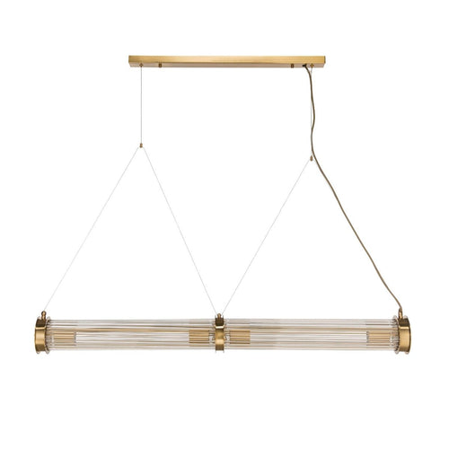 Signature - Dubbele glazen metalen ophangbuis - Grijs - 120x0x120 cm