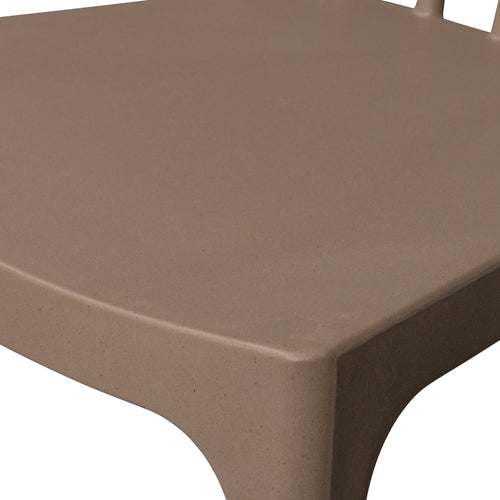 WOOOD tuinstoelen Bliss - Plant Fiber - Bruin Melange - Set van 6