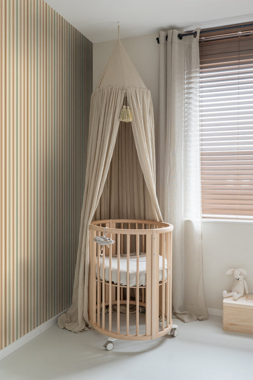 ESTAhome behang strepen groen en bruin - 50 x 900 cm - 131605 - vtwonen shop