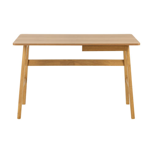 Lisomme Lisanna Houten Bureau met Lade - B 120 cm - Naturel - vtwonen shop