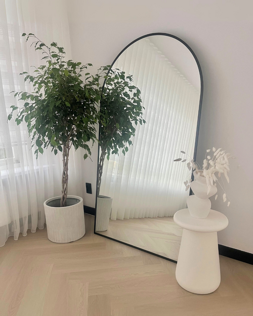 Giga Meubel Spiegel Bowie - Zwart Metaal - 80x3x180cm - vtwonen shop