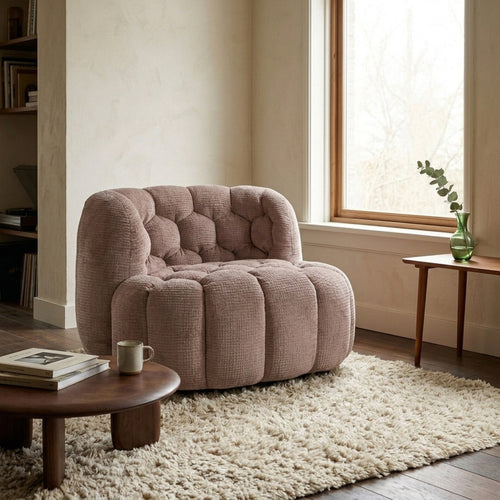 DÉJA Living Draaifauteuil Trones - Taupe - 100x98x72cm