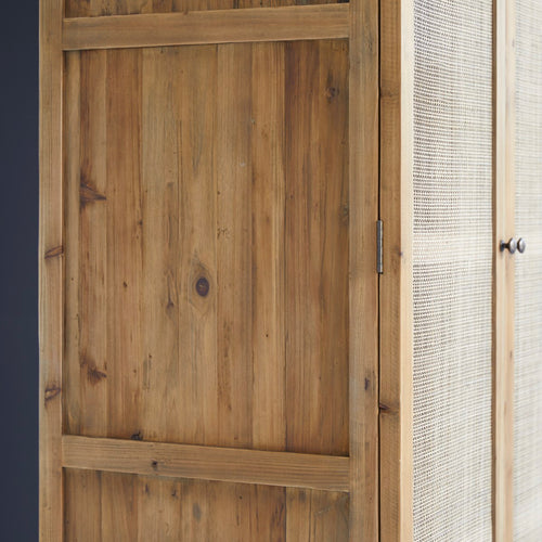 Tikamoon Kast van grenenhout en rotan - Naturel - vtwonen shop