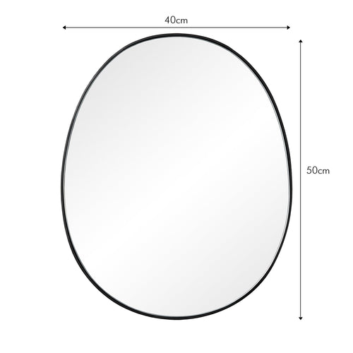 Atmooz spiegel Stone S - zwart - 40 x 2 x H 50 cm