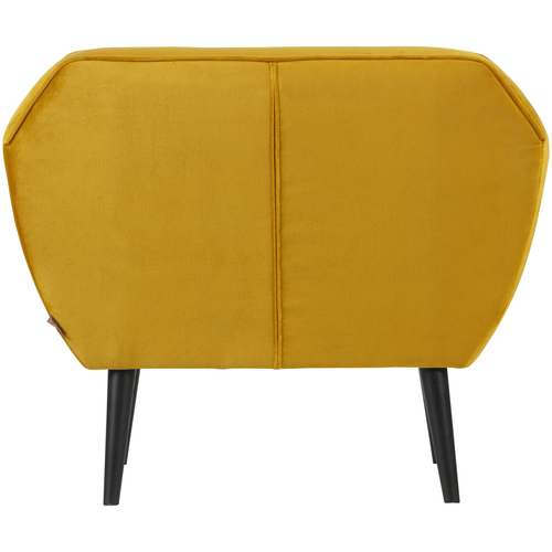 WOOOD fauteuil Rocco - Velvet - Oker - 75x92x81 - vtwonen shop