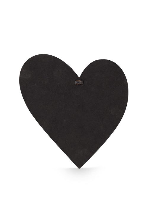 vtwonen - Spiegel - Hart - Zwart - Ø30cm