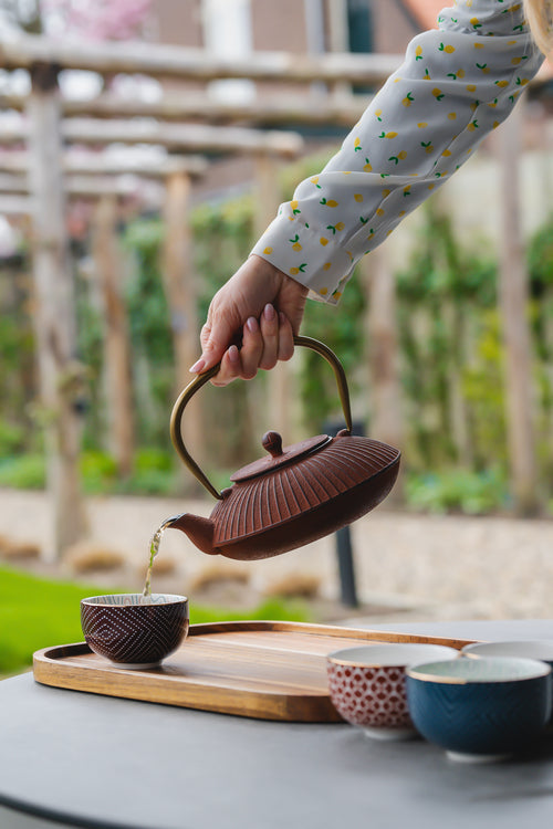 Bredemeijer - Theekom Pucheng, brique/petrol, s/4 - vtwonen shop