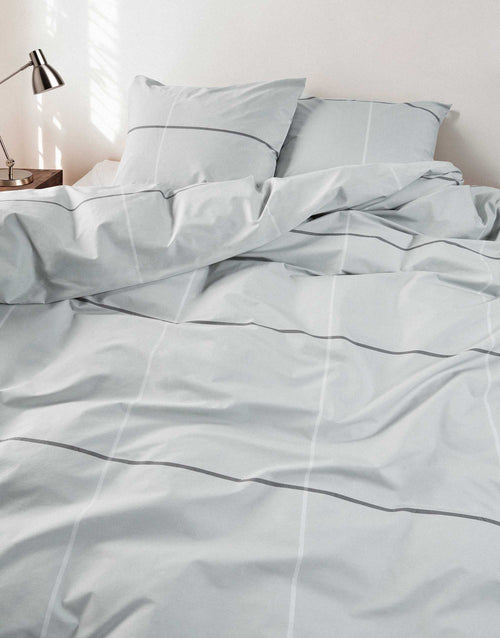 Marc O'Polo Suvie dekbedovertrek - Eenpersoons – 140x200/220 cm - Grey mist