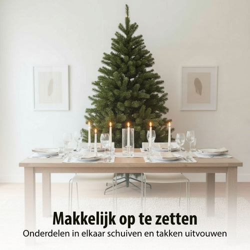 Triumph Tree Bristlecone Fir - Kerstboom met Natuurlijke Uitstraling en Stevige Takken - Kerstversiering voor Binnen - Kunstboom van PVC Hardneedle -