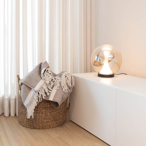 Atmooz plaid Serenity - lichtbruin - 150 x 200 cm