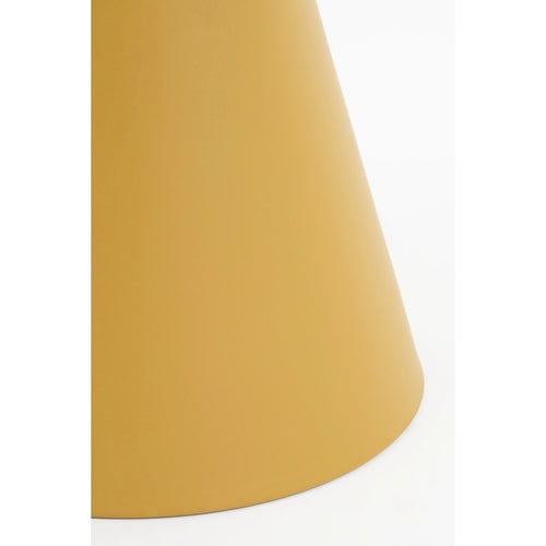 Mica Decorations Jim Bijzettafel - H45 x Ø31 cm - IJzer - Okergeel