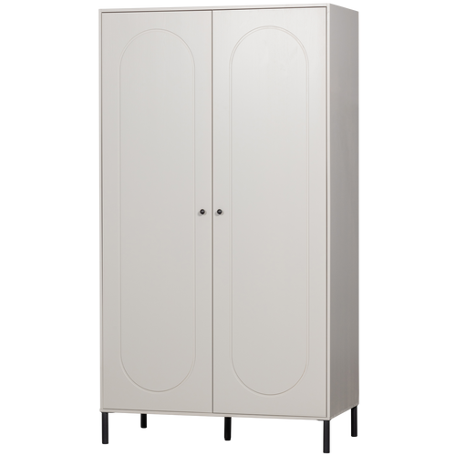 WOOOD garderobekast Xina - Grenen - Wolkengrijs - 202x110x58 - vtwonen shop