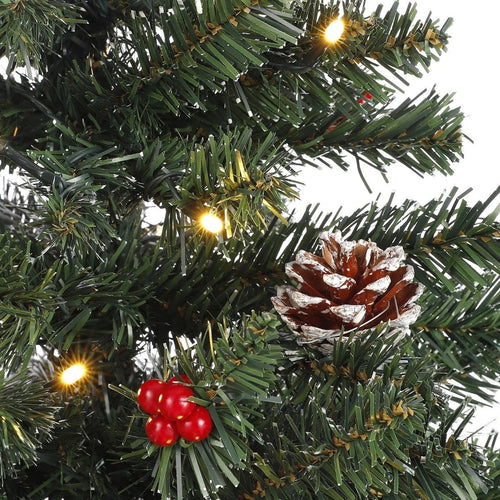 Black Box Trees Creston Kunstkerstboom met Verlichting - Kerstboom H90 x Ø50 cm - Kunstboom in Pot - Groen