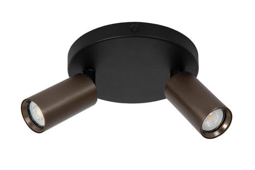 Lucide plafondspot RITMO - 2xGU10 (MR11) - Koffie - vtwonen shop