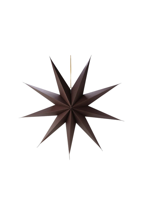 vtwonen - Kerstster - Papier - Donkerbruin - 110x24 cm