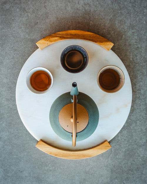 Bredemeijer - Serveerplank Viggo marmer met hout - vtwonen shop