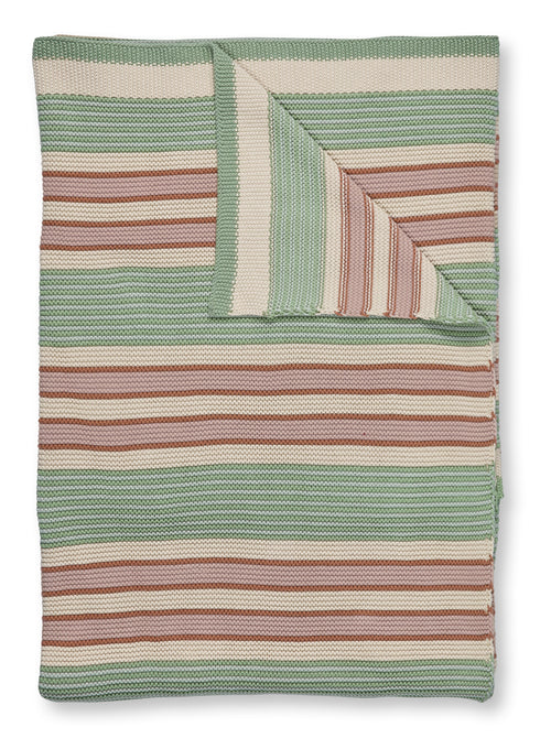 Pip Studio Sprei Bonsoir Combistripe - 130 x 170 cm - Groen