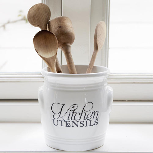 Rivièra Maison Kitchen Utensils Canister - Porselein - Off White - vtwonen shop