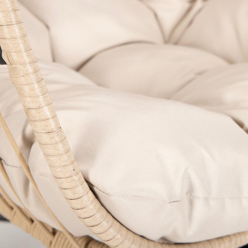 HOME DELUXE hangstoel LOMA – 1 zits beige - vtwonen shop