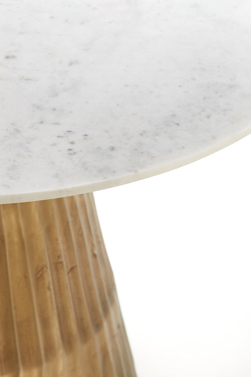 Light & Living tafel LEYDA - Ø100x78cm - wit