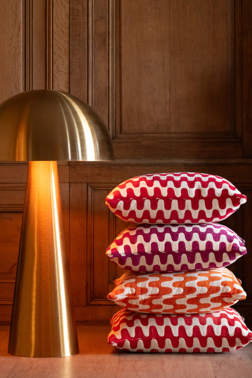 J-Line lamp Paddenstoel - metaal - mat goud - extra large