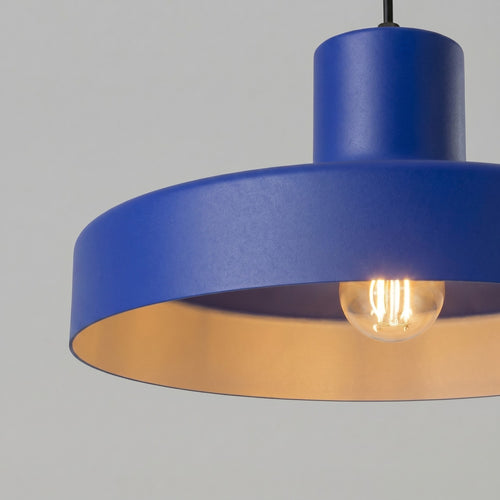 Sollux Lighting Hanglamp BILO ultramarijn - 35x35x120cm