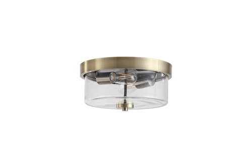 Searchlight plafondlamp Preston - 2 lichts - 33  x 15   cm - brons