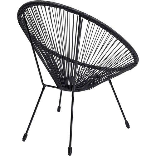 Kare Design Tuinfauteuil Acapulco Mono zwart - vtwonen shop