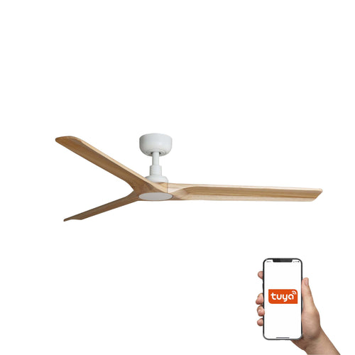 Faro Heywood Grote plafondventilator met 3 bladen, matwit, Tuya Smart System