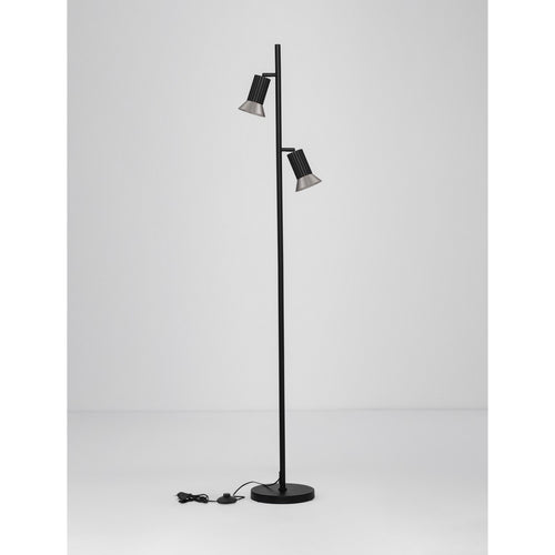 Nova Luce LUVIA Vloerlamp met meerdere armen, oxidebrons, zwart, LED GU10 2x10W