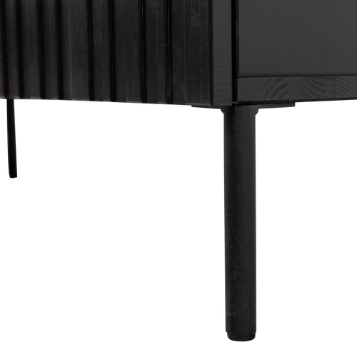 WOOOD dressoir Grand Gravure - Grenen - Zwart - 85x180x46 - vtwonen shop