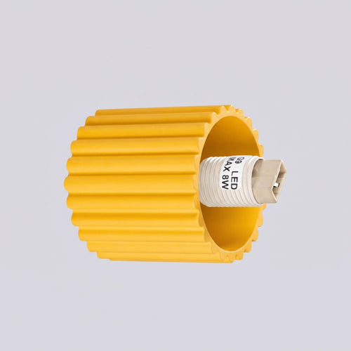 Sollux Lighting Wandlamp HALO geel IP44 - 12x17x12cm